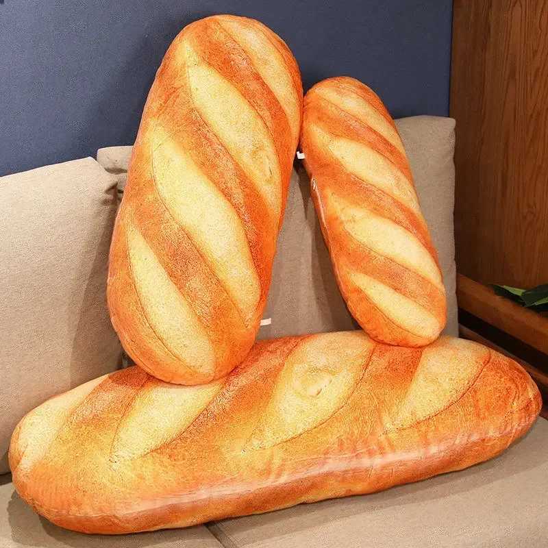 1pcs Soft French Bread Plush Stuffed Printing Sleep Images Food Decor Sleeping Companion GiftM251119