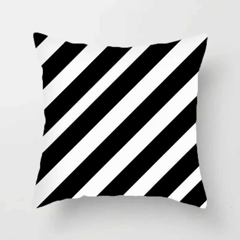 Black and white CLASSic case polka dot stripes geometric pattern cushion style sofa decoration M251119