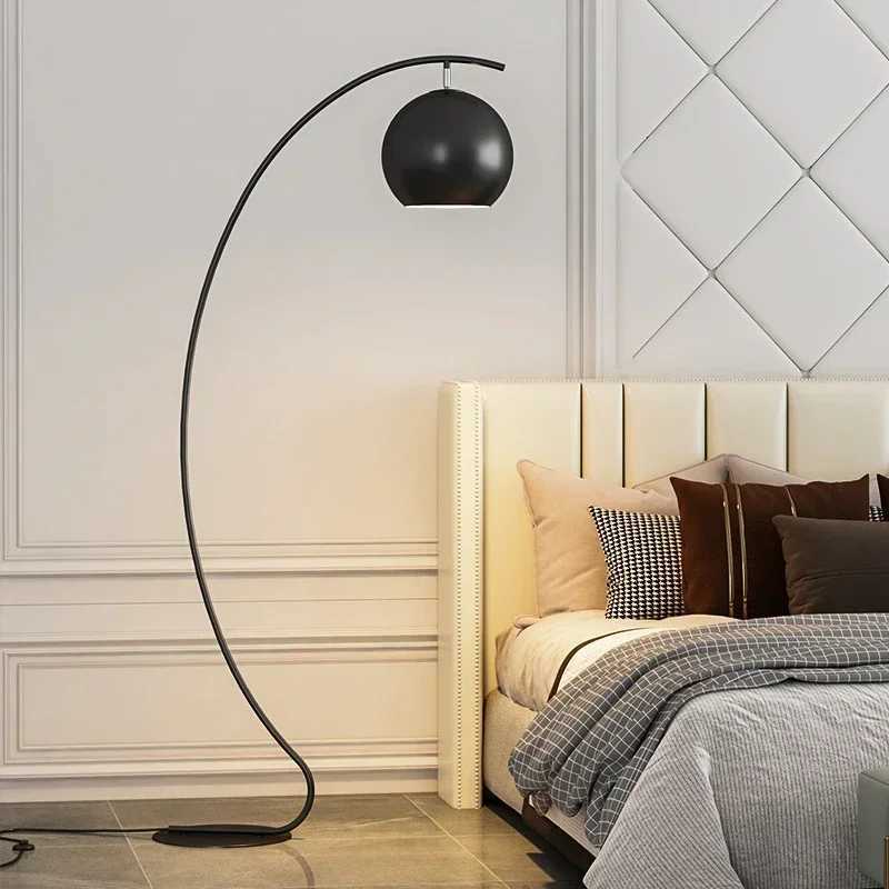 Designer Minimalist Fishing LED Floor Lamp Black Yellow Sofa Study Room Atmosphere Artistic High-end Decorative Lighting Fixture M251119