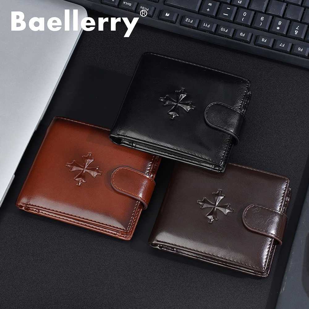 Baellerry New Men Wallets Simple Short Card Bag Zipper Male Purses Vintage Coin Pocket Card Holder High Quality Wallet For BoysT251119