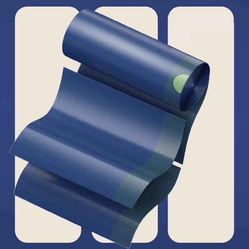 Blue Drawstring Trash Can Liners Disposable Food Residue Processor Household Kitchen Bathroom Plastic Bags with Drawstring C251119