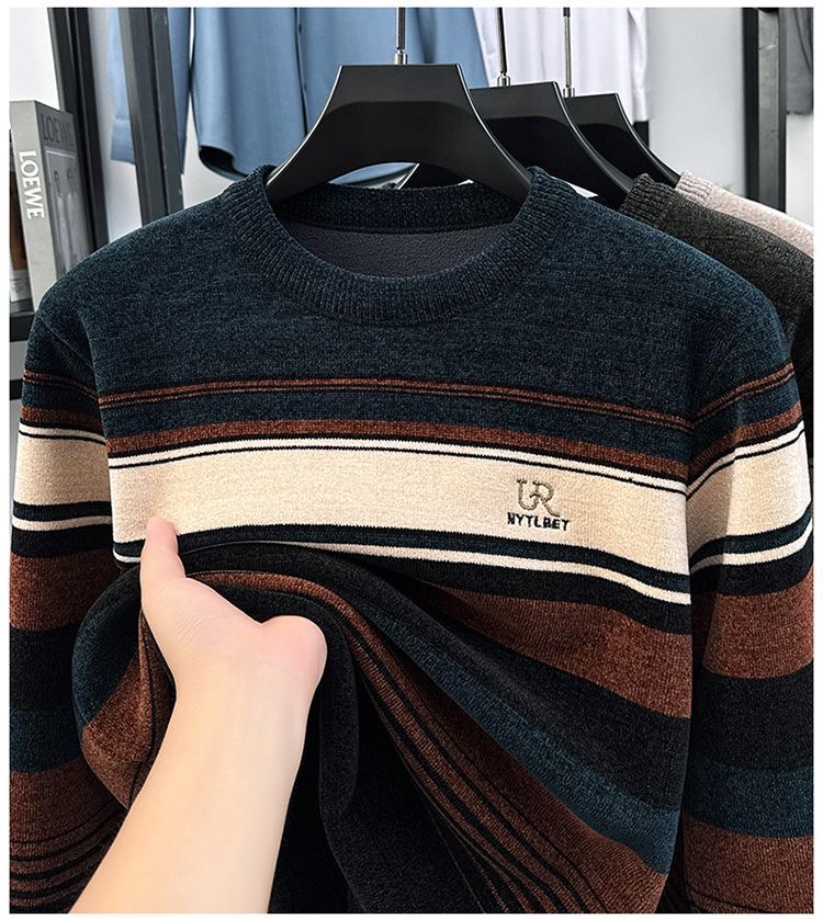 OLOEY designer sweater men Long Sleeves Casual Luxury christmas Sweater men's warm knitted sweater Long Sleeve self-cultivation sweaters Autumn T