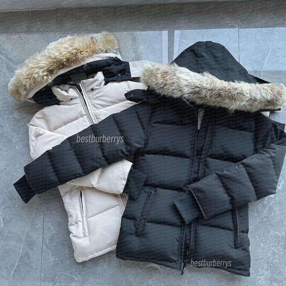 Women Puffer Jackets Canada Designer goosejackets Winter Parka Coats Real Wolf Fur Outdoor Wyndham Windbreaker women Outerwear Luxury down jackets XS-3XL