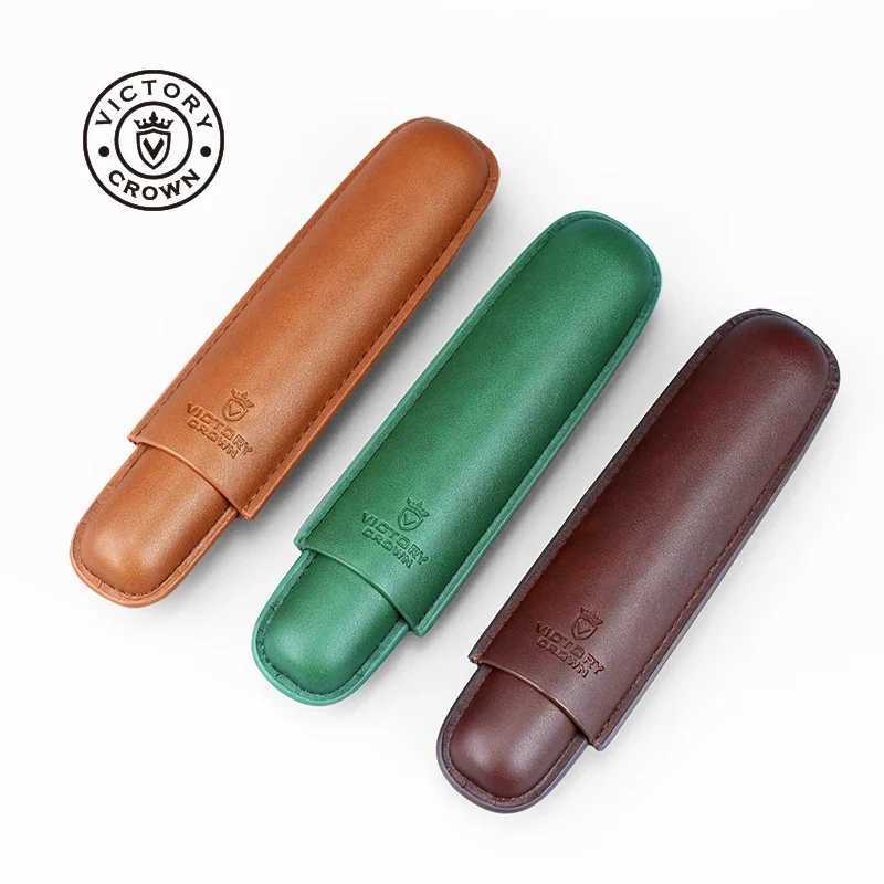Leather Cigar Tube Humidor Portable Waterproof Cigar Tube Holder Travel Moisturizing Cigars AccessoriesC250419