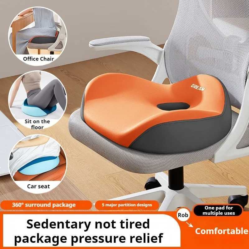 Memory Foam Office Chair Seat Cushion Posture Corrector Long Hours Sitting Comfortable Donut Height EnhancerM251119