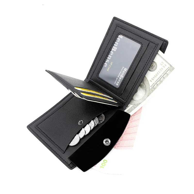 Free Name Engraving New Men Wallets High Quality Short Coin Pocket Retro Male Wallet Credit Card Holder Brand Mens PurseT251119