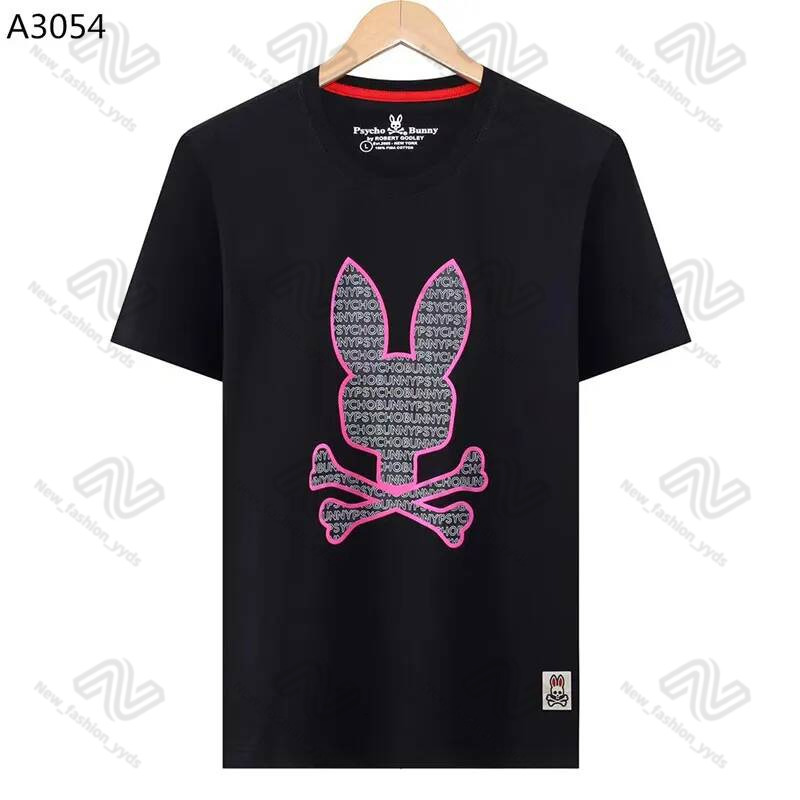2025 10A Bad Bunny Hot Sales Bunny Designer Mens T Shirts Pysco Bunny Tops Short Sleeved Psychic Bunny Casual Tops Summer Fashion Casual Shirts Clothing Skull 2F5