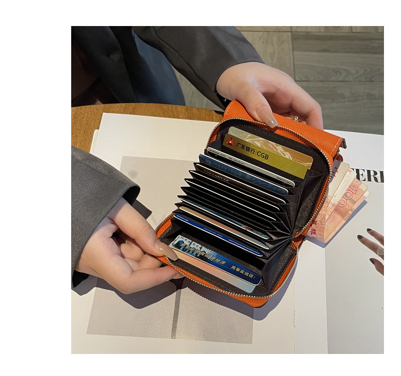 Multifunctional genuine leather wallet for women short style 2025 new model high-end niche design large capacity multiple card slots cowhide wallet