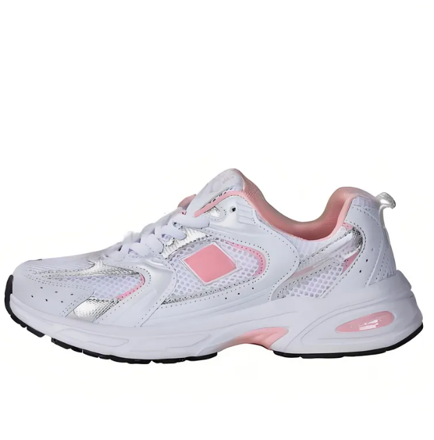 Original New NNNNBBalance 530 Classic Vintage Mesh Fabric Faux Leather Casual Men's and Women's Running Shoes White Silver