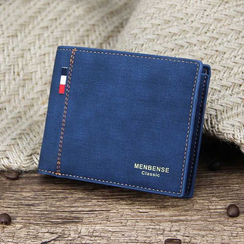 New Slim Vintage Men Wallets High Quality Card Holder Male Purses Photo Holder PU Leather Small Mens Clutch WalletT251119
