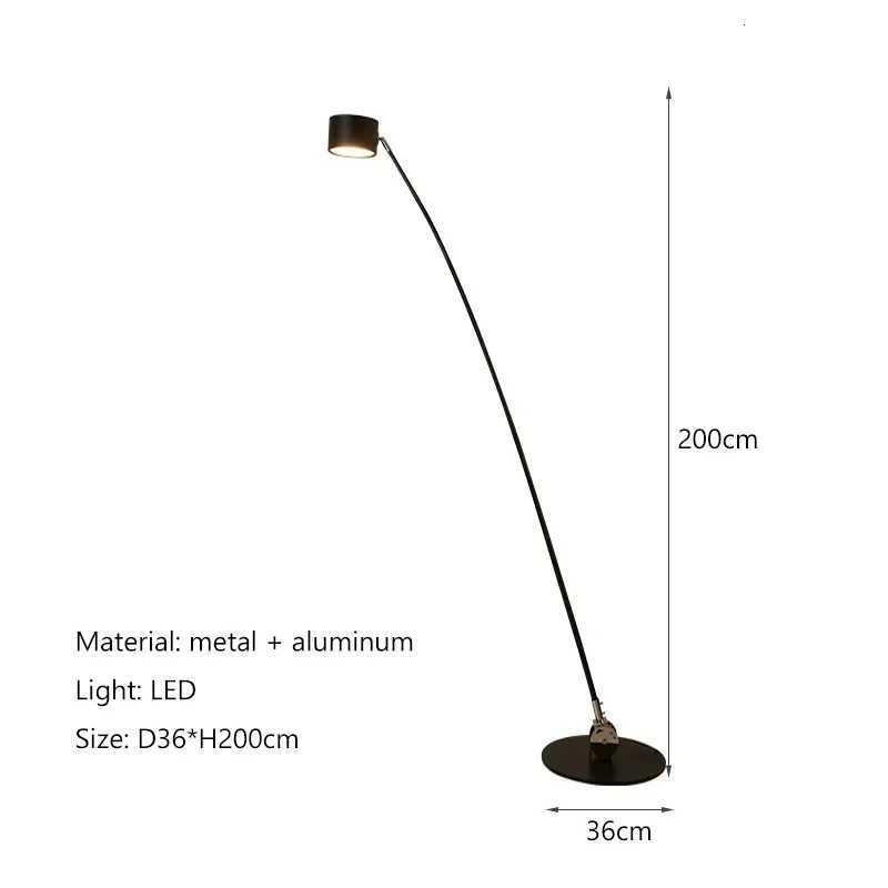 Nordic Designer Styling Fishing Rod Floor Lamps Decoration Maison Foyer Decorate Lighting Study Interior Lighting M251119