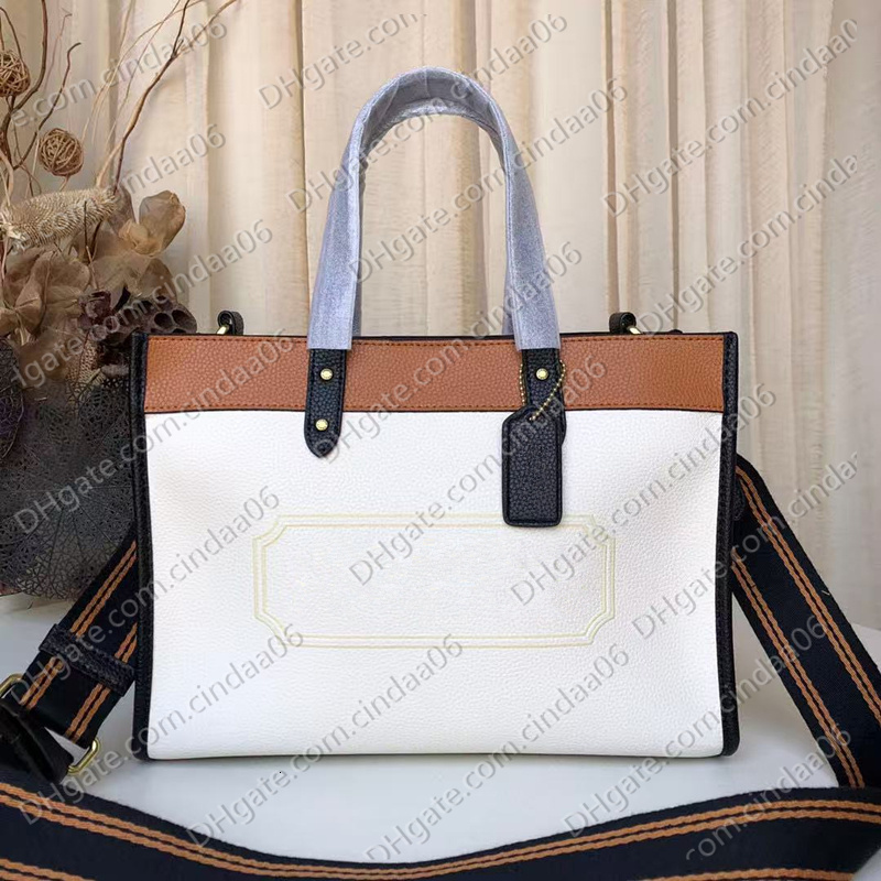 Womens Tote Bag Field Pochette Designer Sacoche Shop Luxurys Handbag Shoulder Bags Mens Canvas Stripe Leather Clutch Crossbody Bag