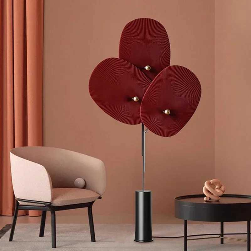 Nordic Minimalism Fan Shaped Sofaside Floor lamps Living Room Stand Light Bedroom Bedside Lamp Home Decoration Lustre Fixtures M251119