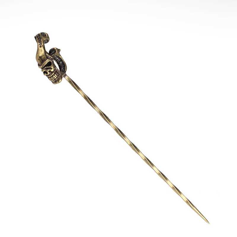 Brass Retro Cigar Pass Needle Cigar Drill Dredge Personty Engraved Cigar Needle Drill Cigar Knife Cigar Smoking AccessoriesC250419