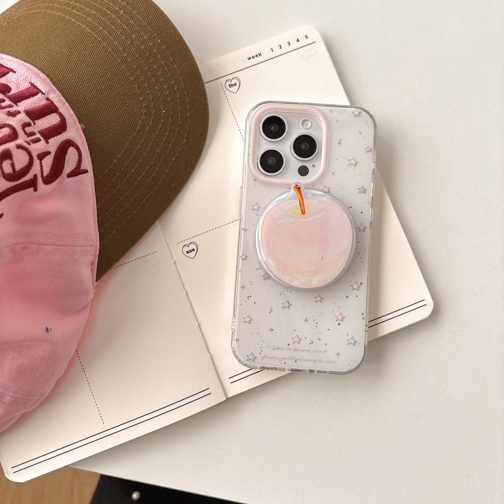 Colorful Star Magnetic Phone Case Compatible with iPhone 17/16/15 Pro Cartoon Stand Shockproof Protective Case iPhone 14/13