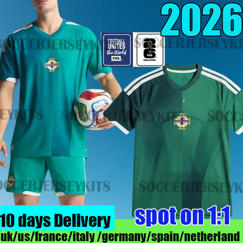 Northern Ireland jersey 2026 World Cup Mens Home away goalkeeper training uniform Fans player soccer jerseys mens kids football shirts green