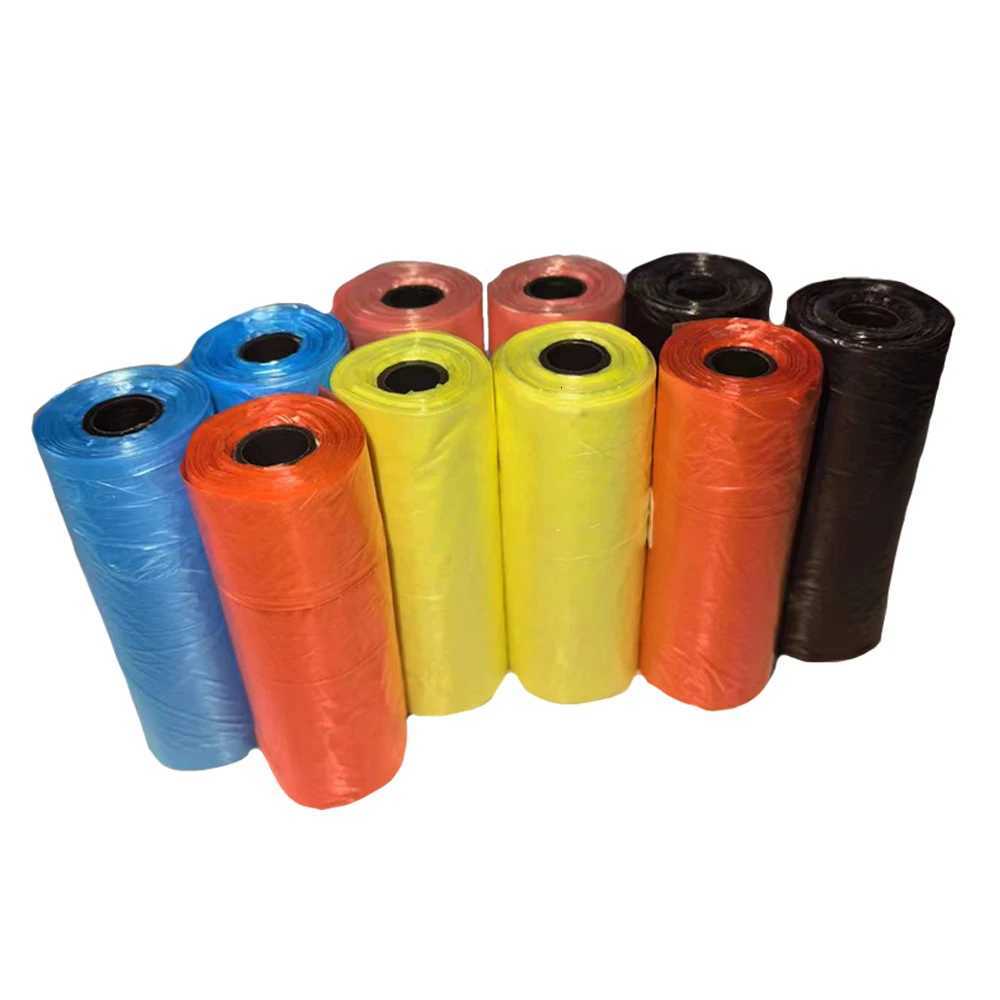 5/10 Rolls Dog Poop Bag Disposable Portable Pet Pick Up Tools solid color Garbage Waste Bags Outdoor Cleaning Bag Pet Supplies C251119
