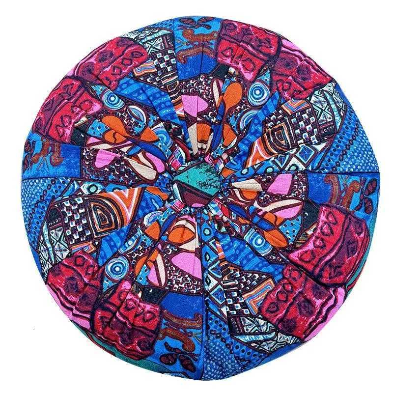 1pcs Round Pumpkin Cushion Creative Geometry Print Sofa s Home Decor Seat Cushions High Quality Moroccan CushionM251119