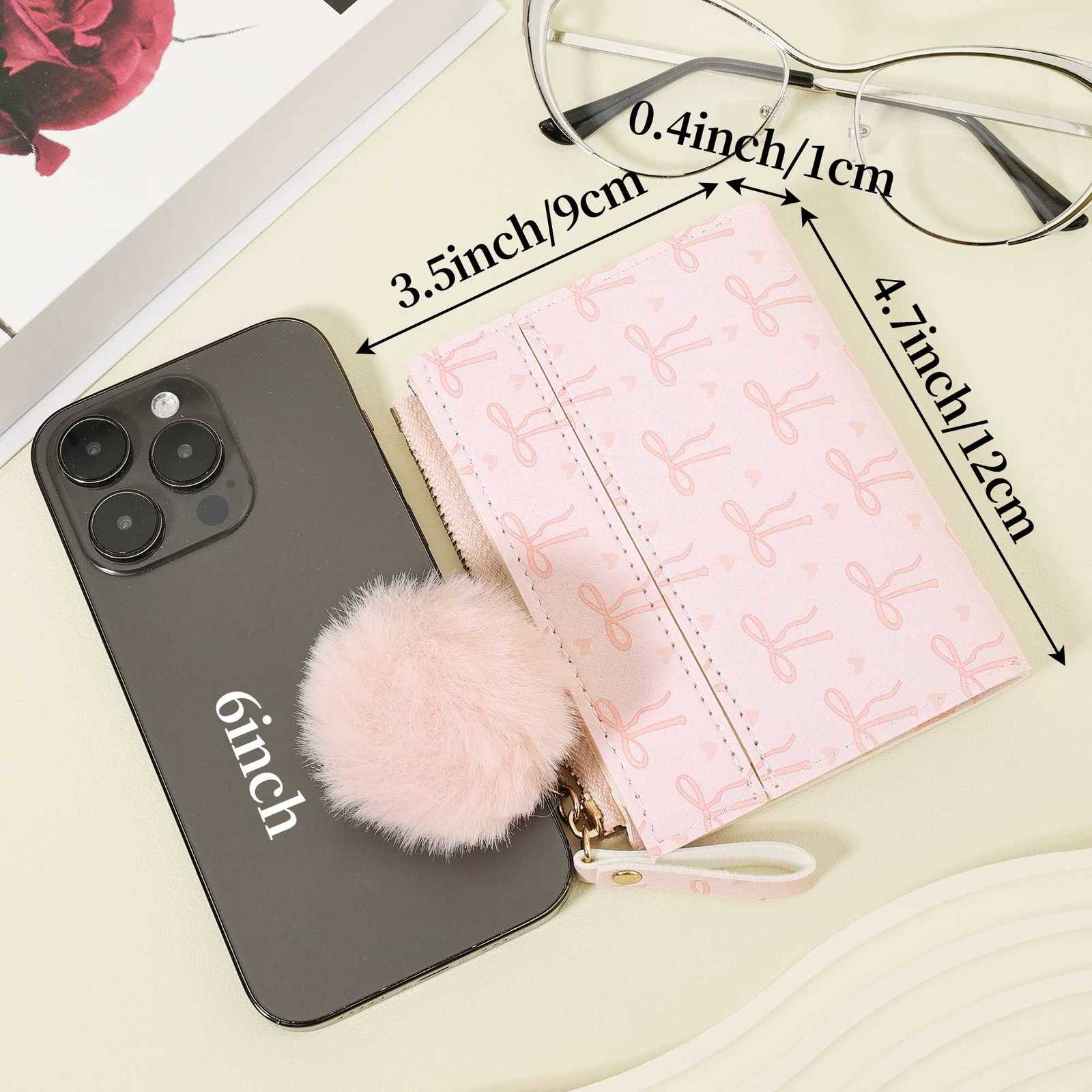 Fashion Features a Stylish Pom pom Accent Small Wallet Coin Pocket Small Wallet Womens Fashion Multi Card Slot Wallet and IdT251119