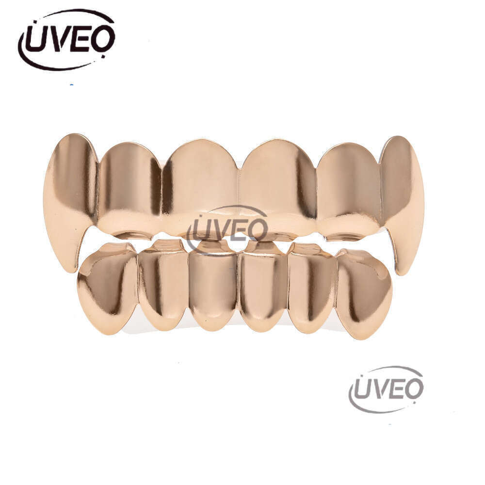 Hiphop Grillz men and women Ice out VVS Moissanstone hip Hop Halloween Ball Gold set Wolf costume Free delivery
