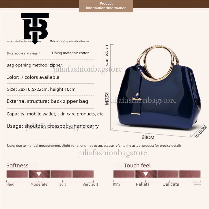 TB BHULAMTE Designer Women's Luxury Handbag Fashion New Leather Evening Dress Bag Bridal Wedding Bag Bright Face Elegant And Noble Single Shoulde