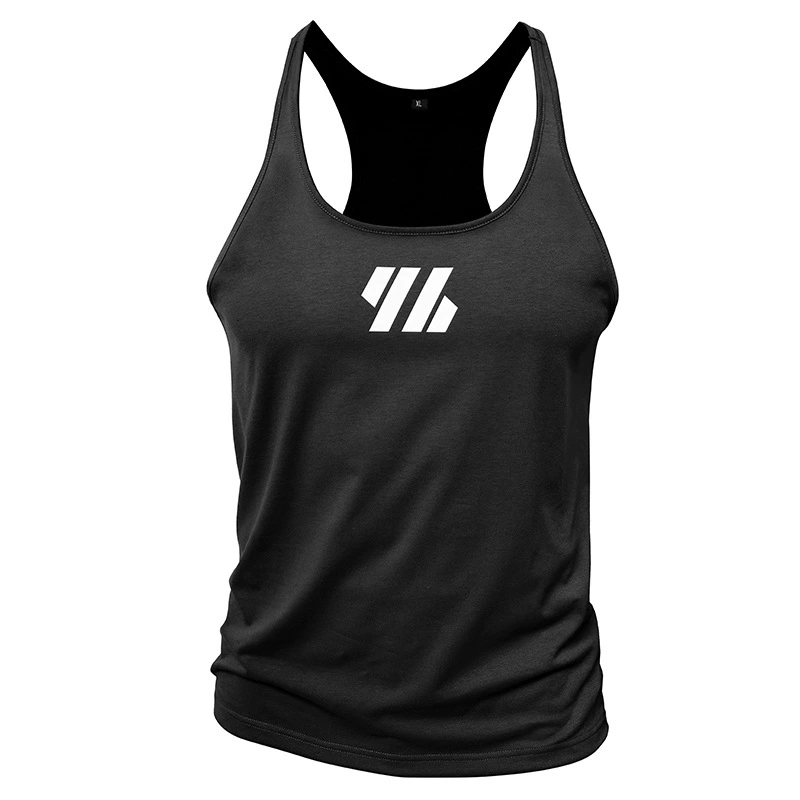 6 Color Running Training Tank Tops Summer Sleeveless Shirt T-Shirts Men's Printed Casual Vest Loose Fitness Sports Top Jogging Tees XXL