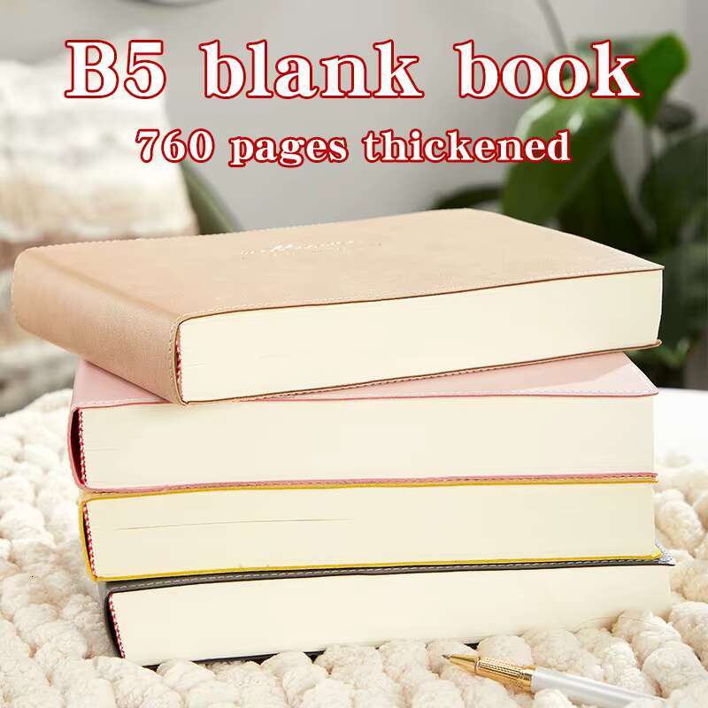OEM Custom aron Color 380 Sheets Journal Portable Notepad Sketching B5 Soft Cover Notebook for Advertising Present