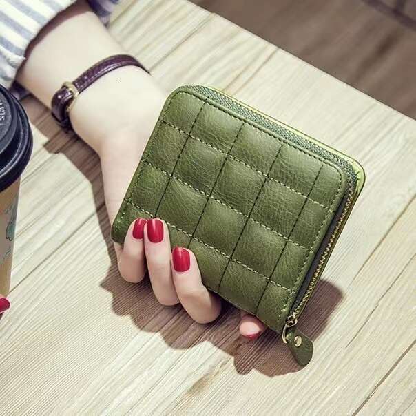 Mini Fashion Versatile Small Wallet Women's Bag Short Zipper Cute Change Student Embroidery