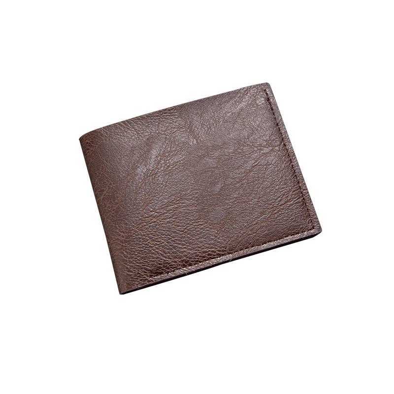 Mens Slim RFID Wallet - Compact Multi-Card Holder with Cash Coin Pocket Minimalist Front Pocket Money OrganizerT251119