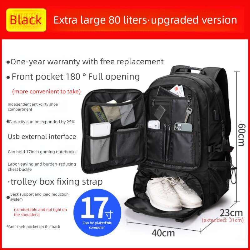 Luxury Bag Designer Niche Replacement Luggage 20-Inch Large Capacity Men's Lightweight Extra Large School Travel Hobo Multifunctional Computer Ba