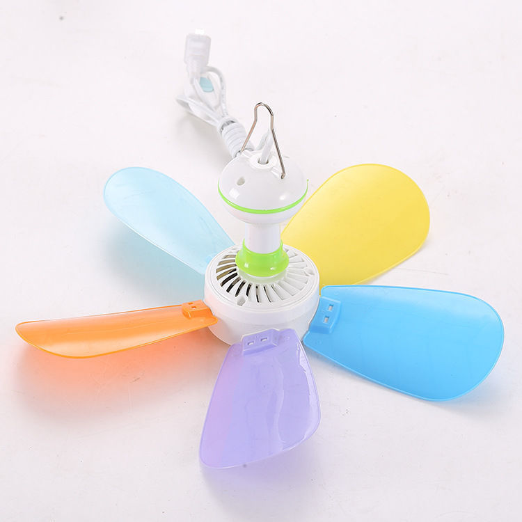 Fans Household Ceiling Small Electric Four Leaf Silent High Wind Power 22W Mini colorful