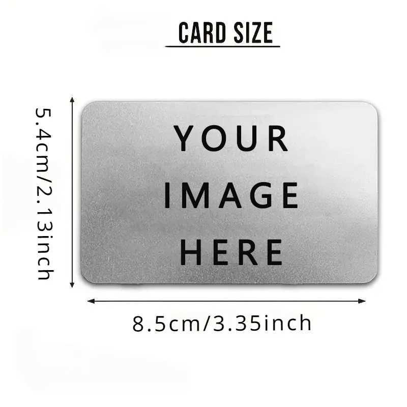 Customized Photo Wallet Card Text VIP Metal Card Personalized Aluminum Sheet Thin Design Picture Business Waterproof Card Gift G251119