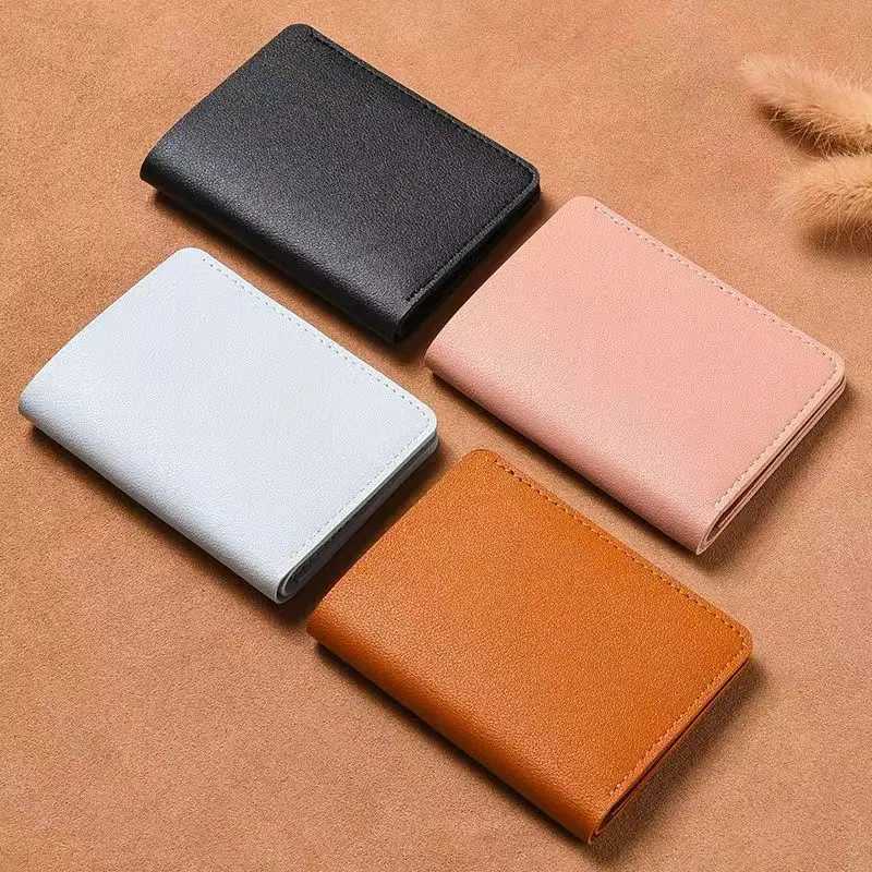2024 New Slim Wallet With Card Holder For Women Men Fold Buckle Small Wallet Portable Bank Card DriverS License Ultra Light BagT251119