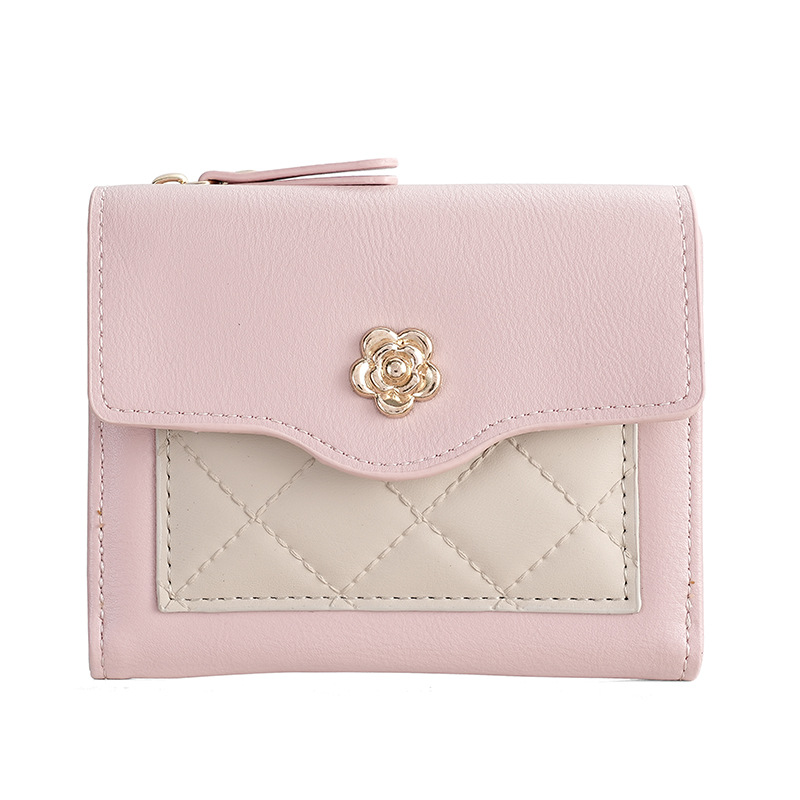 Luxury Wallet New Women's Wallet, Short Clasp Purse with Multi-Card Slots and Zipper Coin Pocket, Elegant Versatile Ladies Wallets