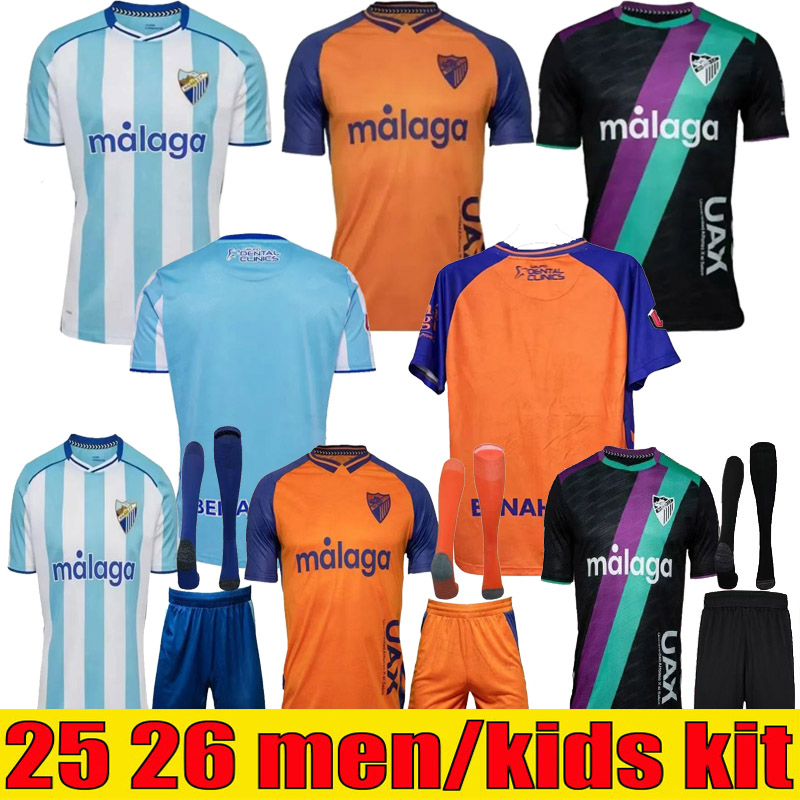 25 26 CAMISETA MALAGA CF Soccer Jersey 120 ANIVERSARIO Kids Kit Remake RETRO 2025 2026 Home Away Football Shirts Men BUSTINZA M. JUANDE HERRERO RAMON FEBAS ALEX