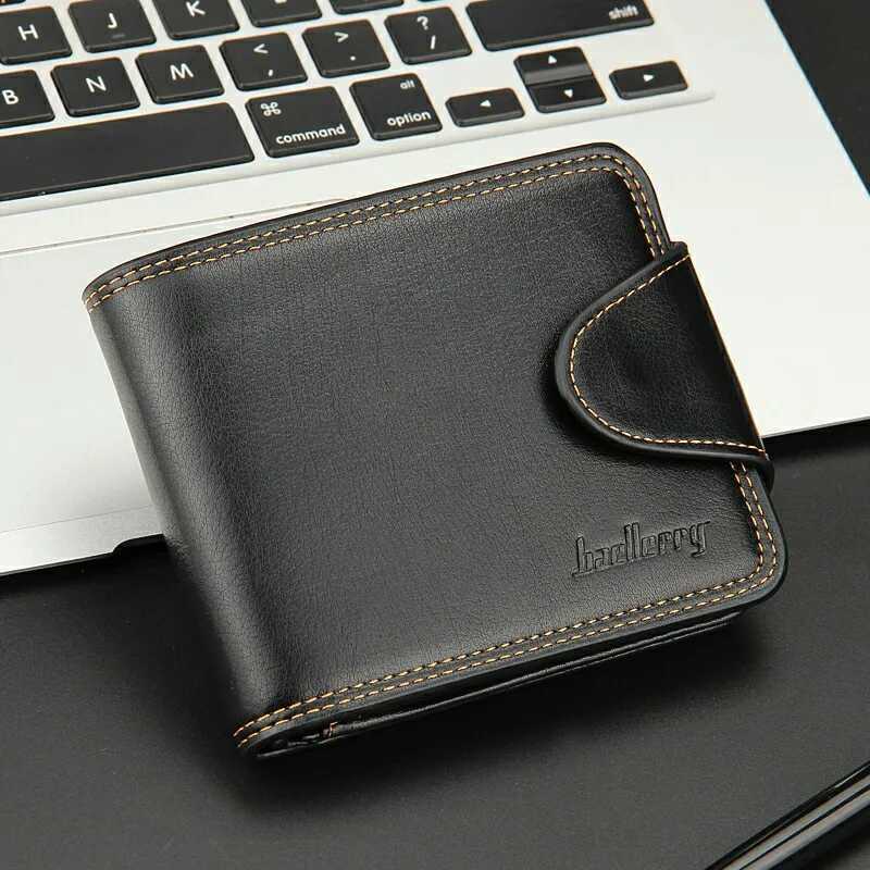 Business and leisure mens wallet horizontal zipper buckle walletT251119