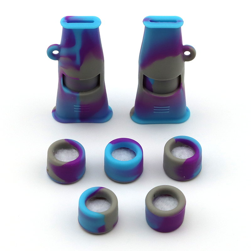 Cigarette activated carbon filter nozzle with anti scald silicone tobacco nozzle odorless silicone nozzle high temperature resistant smoking nozzle filter