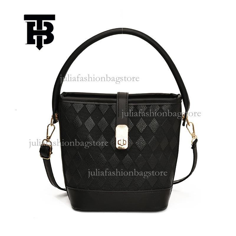 TB BHULAMTE Designer Women's Fashionable Plaid Single Shoulder Small Square Bag Summer New Korean Luxury Handbag Temperament Metal Buckle Bucket 