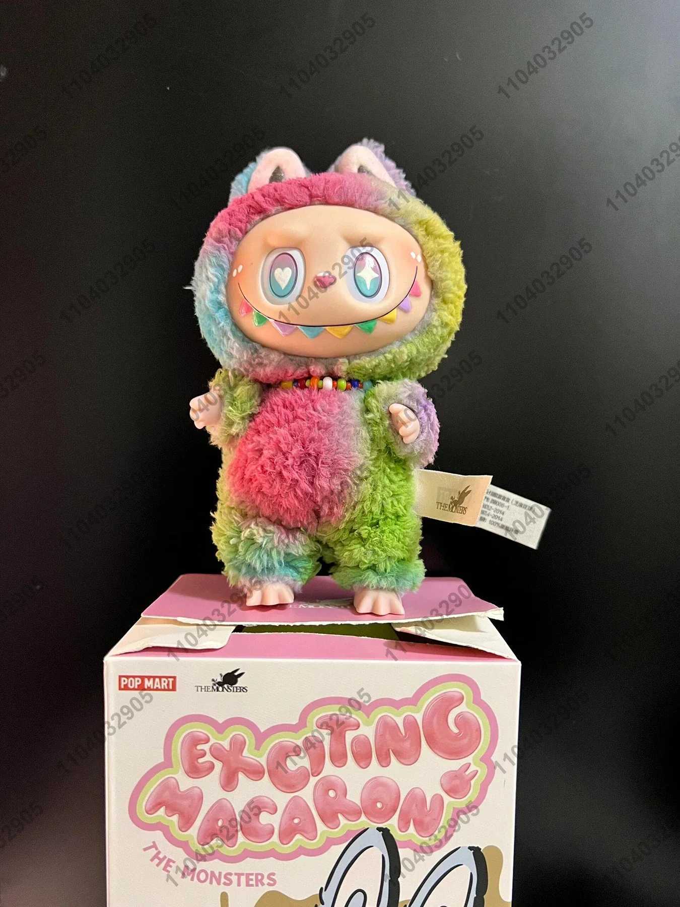 Labubu The Monsters Rainbow Original Exciting Macaroon Genuine Doll Transformed into Vinyl Plush Doll Action Character Bag Charm W250419