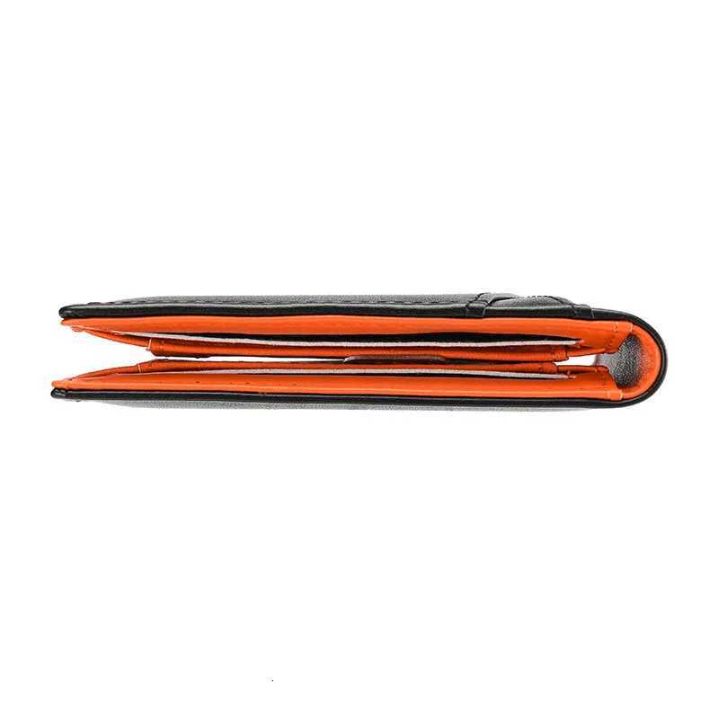 RFID Blocking Genuine Leather Wallet For Men Cash Clip Credit Card Holder ID Case Purse Small Pocket Money BagT251119
