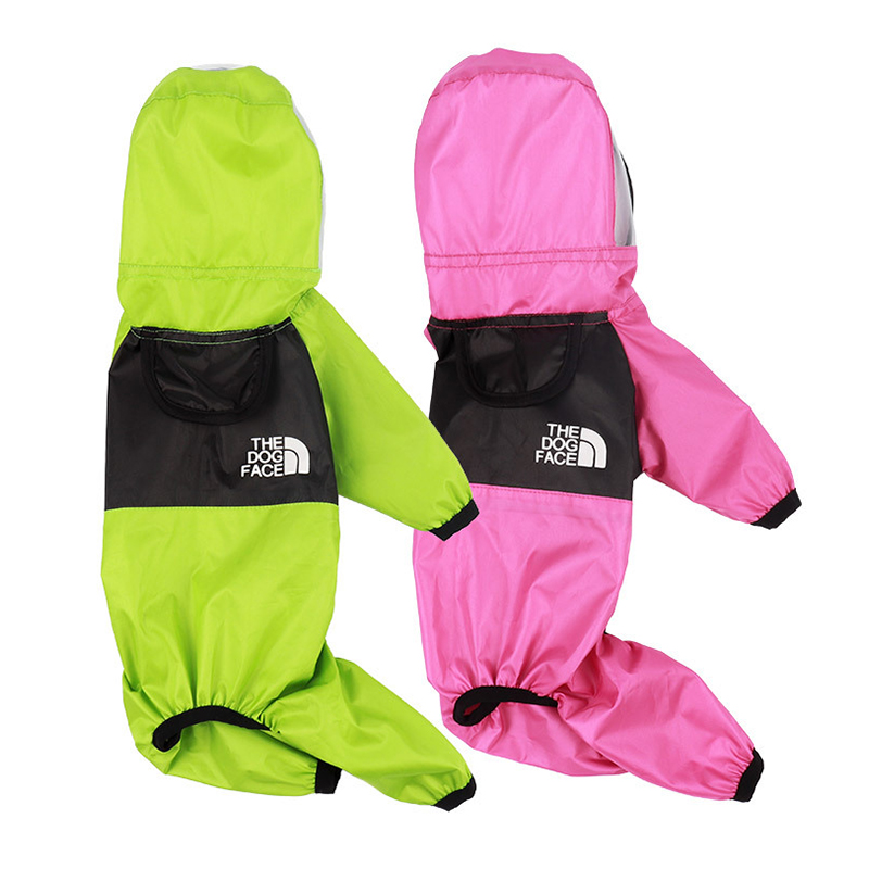 Dog Rain Coat Pet Clothes Waterproof Canine Raincoat With Clear PU Material Perfect For Every Season