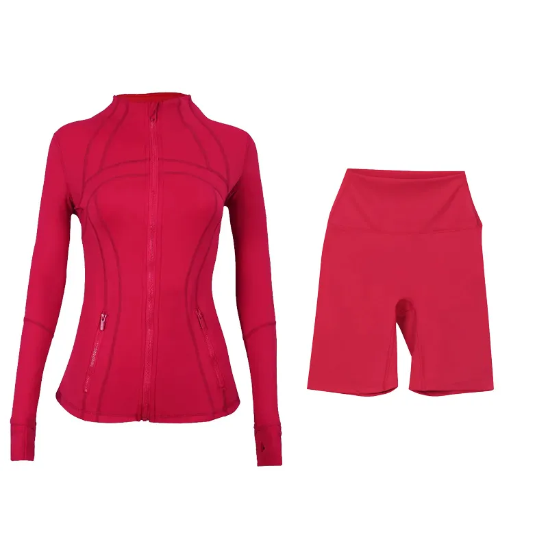 10A Set Gym Short skirt leggings Activewear Yoga Jacket Workout Elastic Waist Fitness Sweatshirt Zip pants df jakets Luluism Lemonative men set women