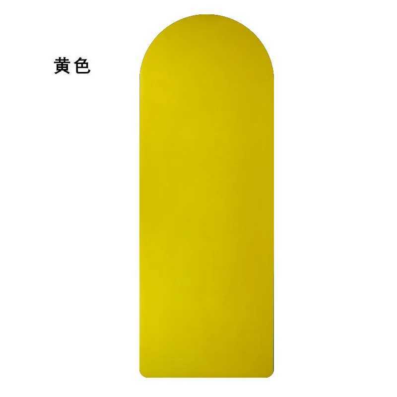 Oval yoga mat upgraded coconut fiber Pu rubber yoga mat contrasting color anti slip arch shaped oval yoga matXJ250419