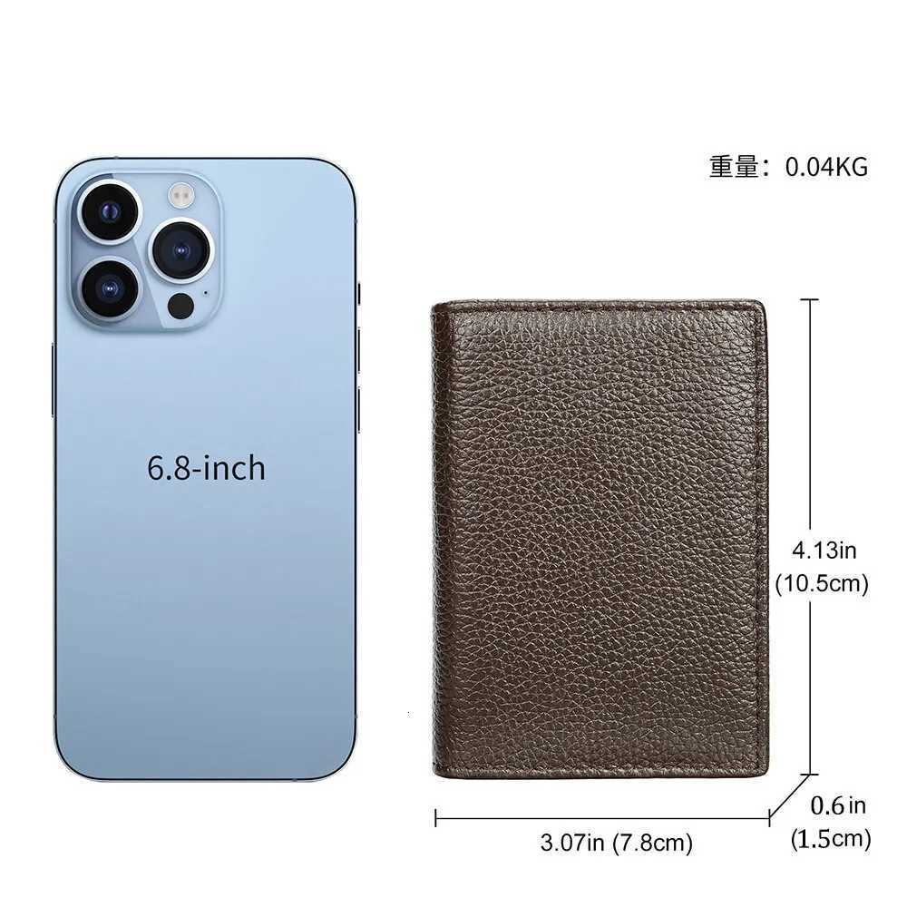 NEW Real Leather Mens Slim ID VIP Bank Credit Card Holder Multiple Colors Rfid Cards Coins WalletT251119