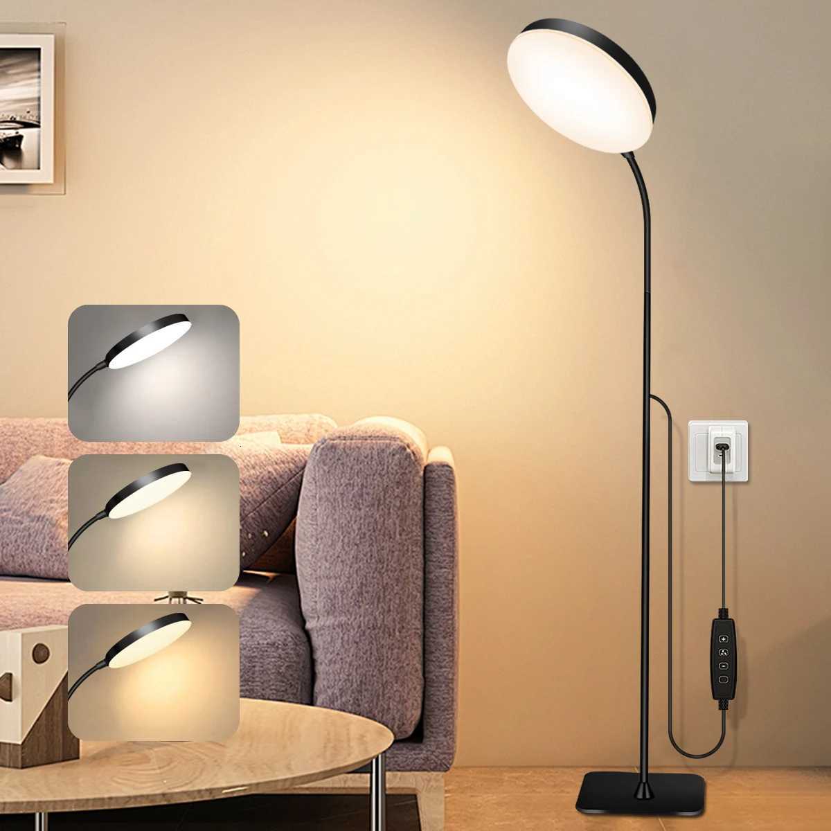 LED Floor Lamp Changeable Reading Lamp with Flexible Gooseneck Dimmable Table or Floor Standing Task Light for Indoor Room M251119