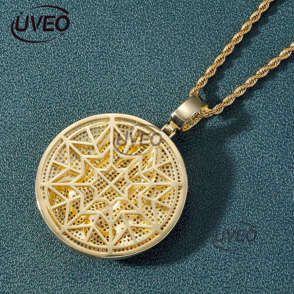 Luxury designer new Prayer Pendant Hip Hop Men Women Ice out VVS Moissanite necklace collarbone Chain with free shipping