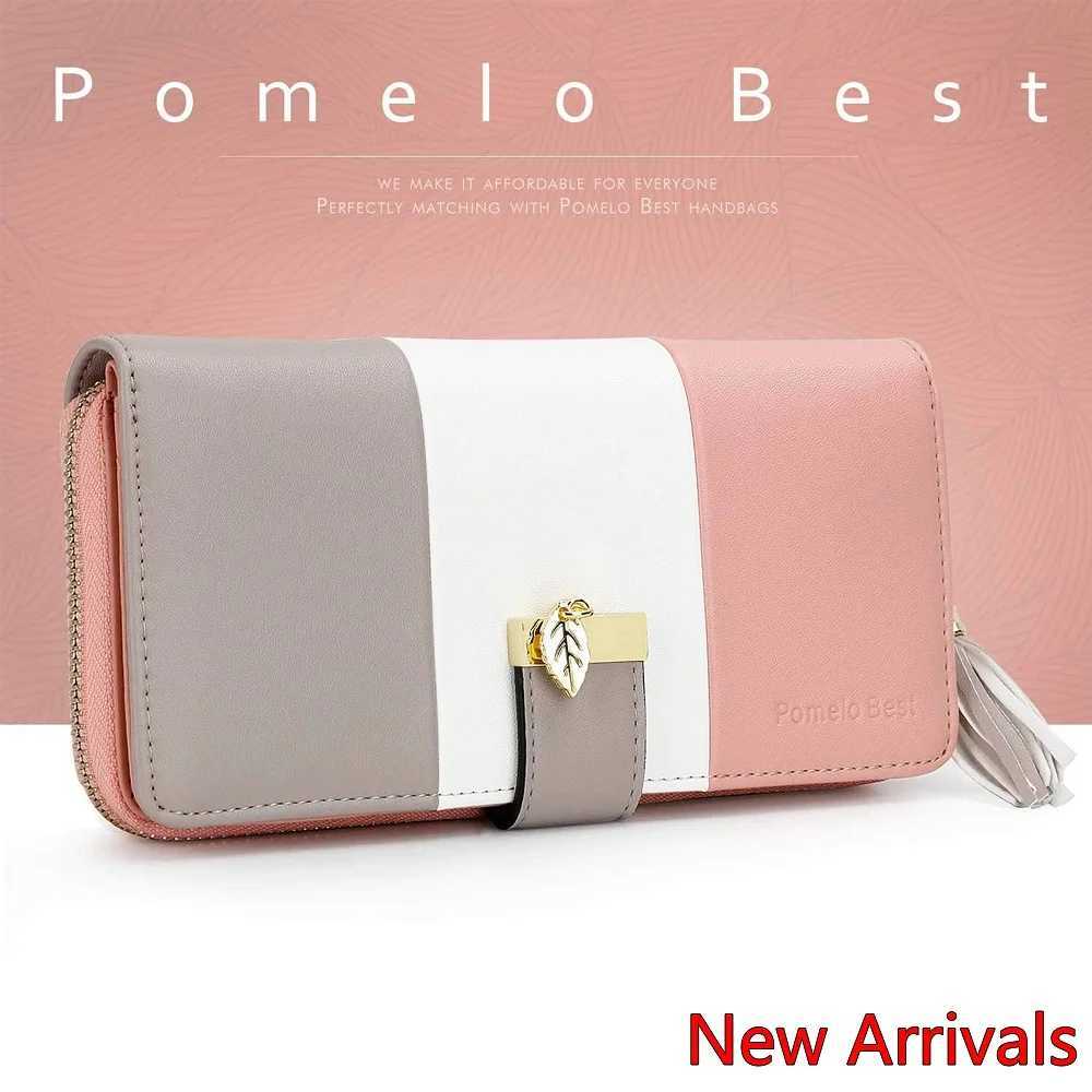 Latest model Fashion Zipper Wallets Womens large capacity Purses Handbags Coin Purse 9 Cards Holder PU Leather Billfold WalletT251119
