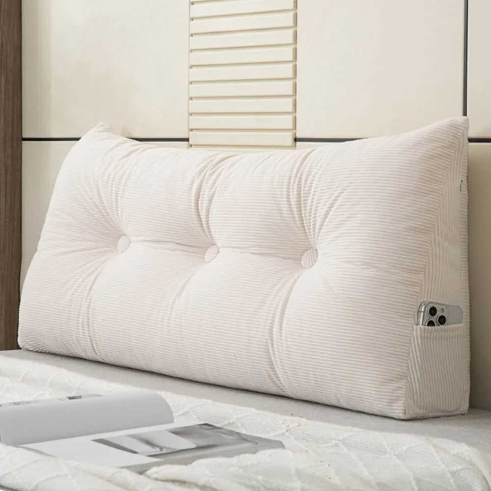 Double Bed Headrest Cushion Wedge Headboard Triangular Bed Cushion Headboard Long Backrest Reading Bolster M251119