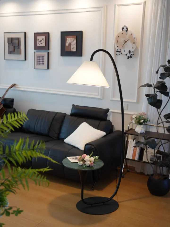 Nordic Modern High-End Fishing Lamp Floor Lamp Living Room Sofa Side Standing Lamp Antique Shelf Lamp LED Decorative Floor Light M251119