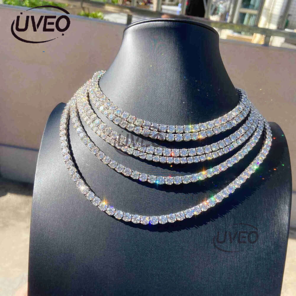 Hip Hop Jewelry Sterg Sier Pass Tester Dia VVS Moissanite Tennis Chain